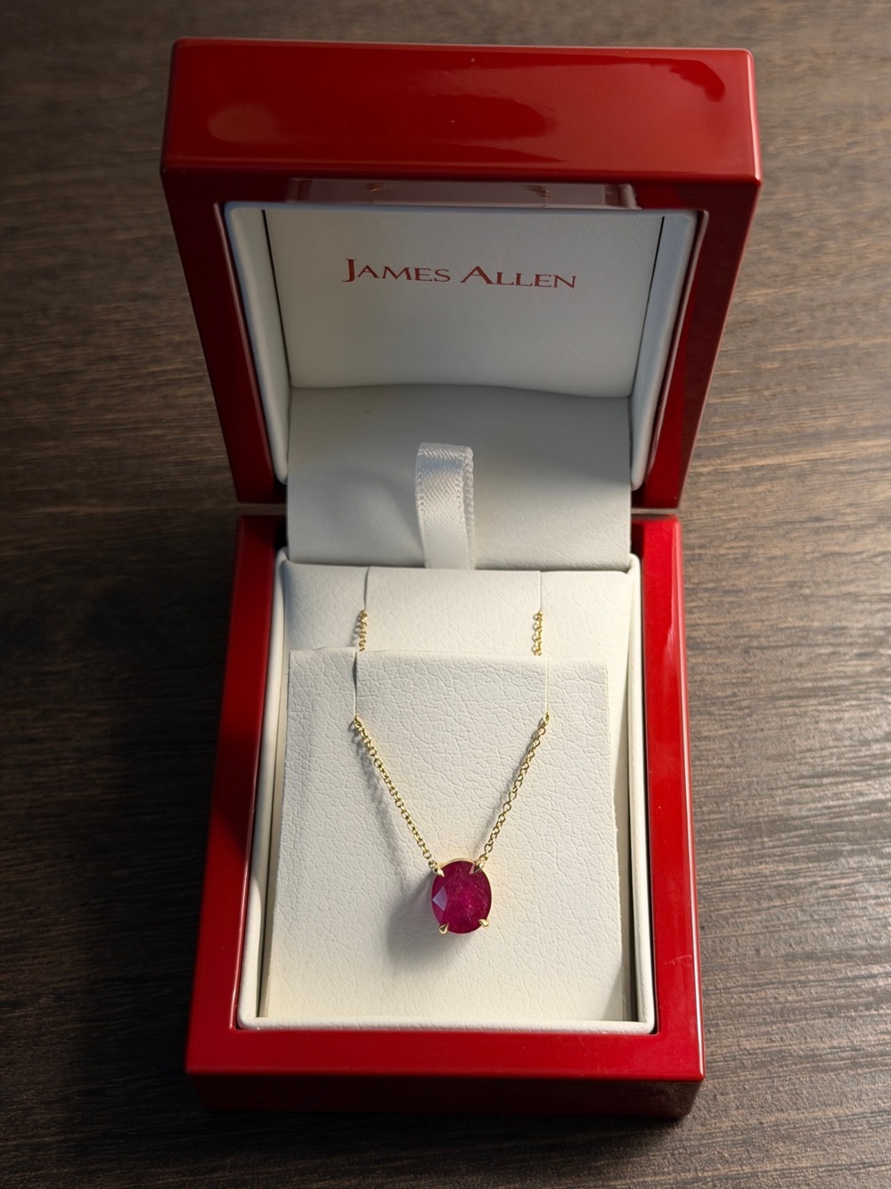 James Allen Custom Ruby Necklace